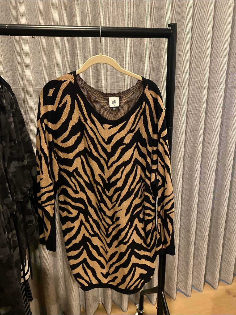 Cabi Animal Print Sweater Dress